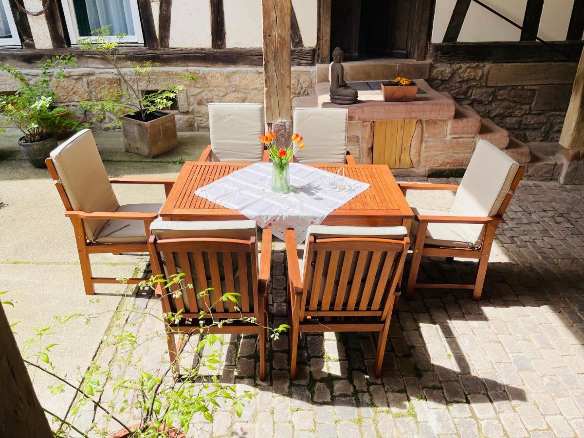 Auszeit - Historisches Ferienhaus In Der Suedpfalz Dierbach Dış mekan fotoğraf